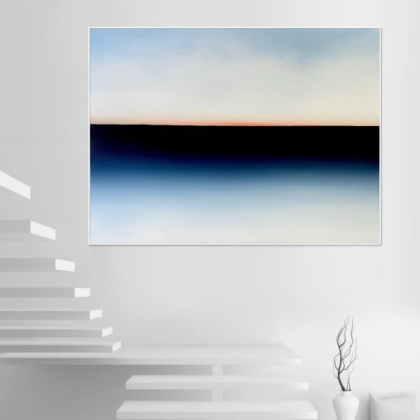 Image supplémentaire 1: Minimalisme Intérieur Peinture "Horizon d'émotions #99", peintre Larissa Uvarova huile toile 