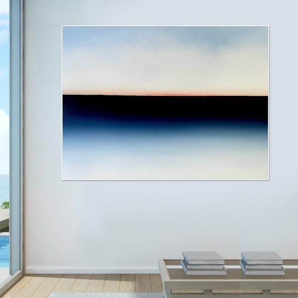 Image supplémentaire 2: Minimalisme Intérieur Peinture "Horizon d'émotions #99", peintre Larissa Uvarova huile toile 