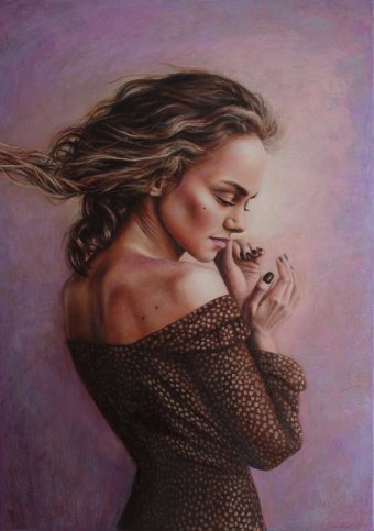 Живопись "Сиреневая нежность", живописец Катерина Карюкова масло холст в Jose Art Gallery