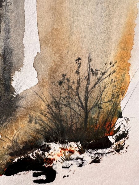 Immagine aggiuntiva 3: Astrattismo Paesaggio Grafica "A8", illustratore Noumenona acquerello carta 