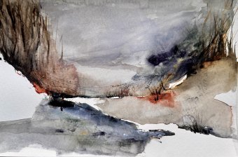 Pittura "A1", pittore Noumenona acquerello carta alla Jose Art Gallery