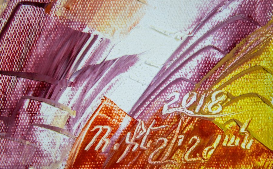 Image supplémentaire 3: Art figuratif Familial Peinture "Danse de la lune", peintre Mher Gevorgyan huile toile 