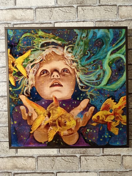 Additional view 1: Academic Art Mythological Painting Desire / Desire by painter BURNING BEAUTY mixed method wood 