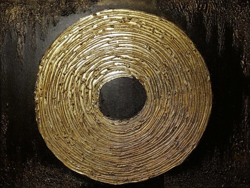 Path in the Labyrinth of Life: Golden Texture of the Interior Painting ...