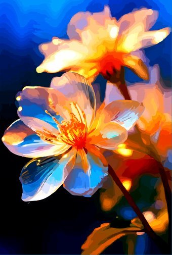 Цифрове мистецтво "Сяюча природа крупним планом", цифровий художник Viktor Levchenko в Jose Art Gallery