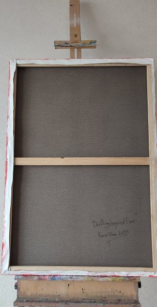 Додаткове зображення 3: Фігуративізм Ню Живопис "Дрейф за межі часу", живописець Rana ALSEBAI акрил холст 