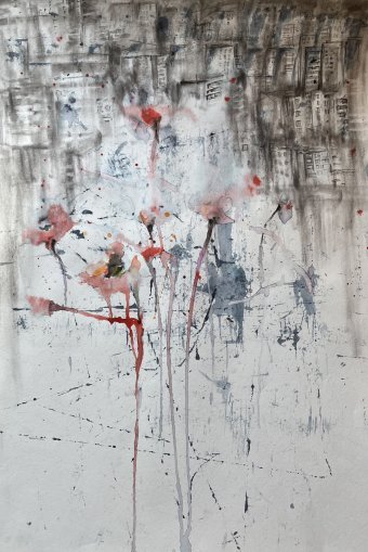 Живопис "Міський букет", живописець Вера Минина акварель папір в Jose Art Gallery