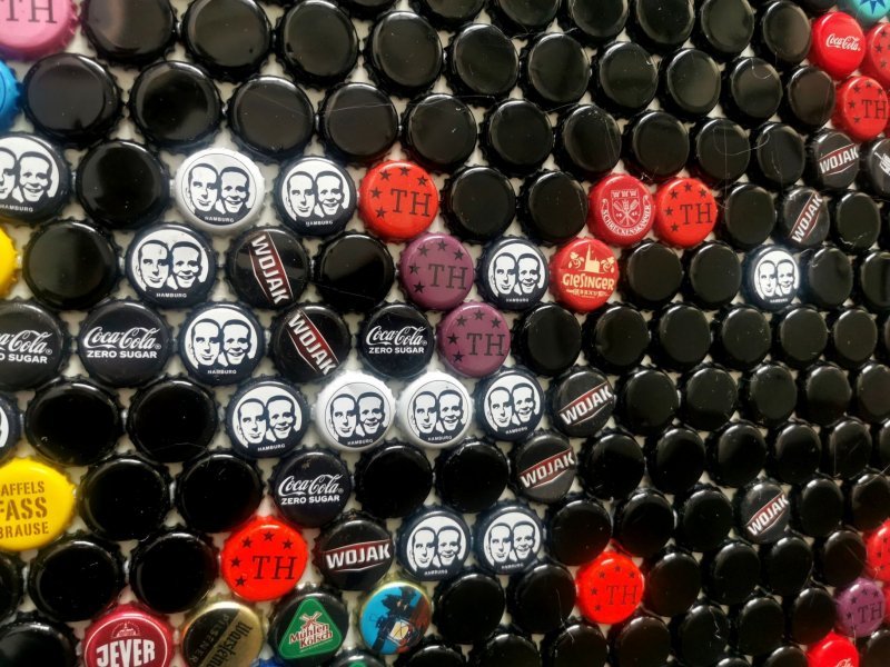 Imagen adicional 2: Arte conceptual Retrato Pintura "Angus Young-ACDC", pintor Henning Leuschner técnica mixta metal 