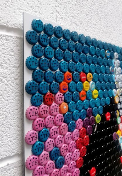 Imagen adicional 3: Arte conceptual Retrato Pintura "Angus Young-ACDC", pintor Henning Leuschner técnica mixta metal 