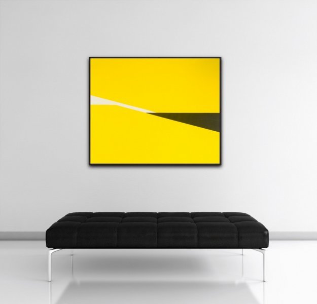 Image supplémentaire 6: Minimalisme Intérieur Peinture "Coupe jaune", peintre Veronika Obushikhina acrylique toile 