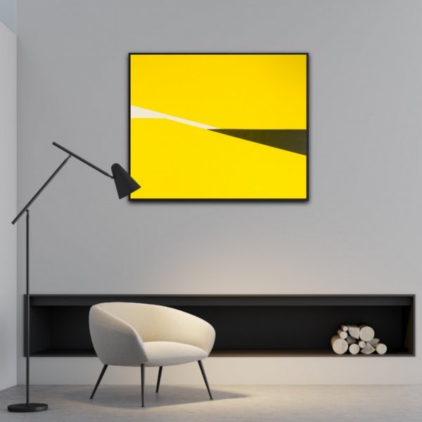 Image supplémentaire 8: Minimalisme Intérieur Peinture "Coupe jaune", peintre Veronika Obushikhina acrylique toile 