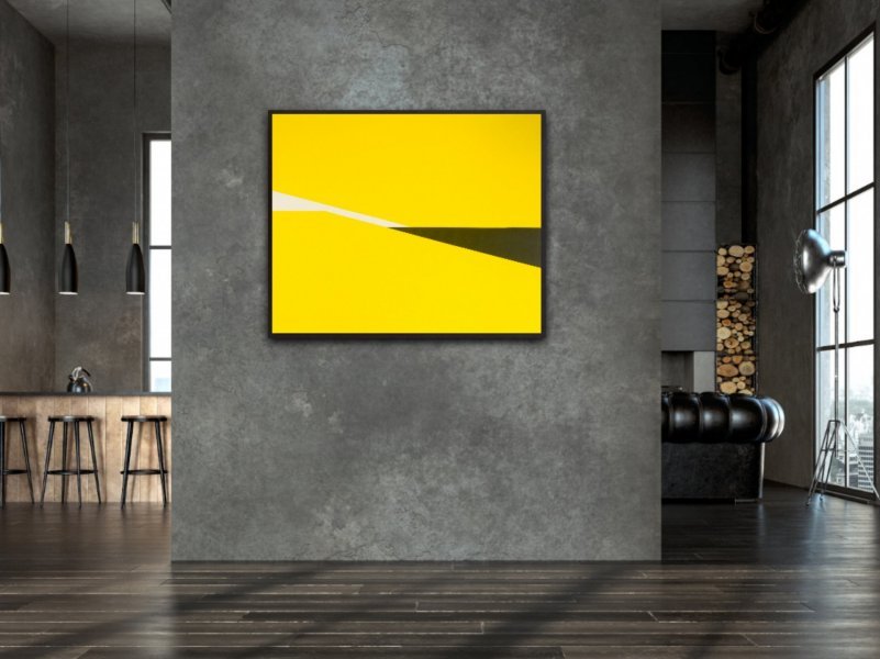 Image supplémentaire 9: Minimalisme Intérieur Peinture "Coupe jaune", peintre Veronika Obushikhina acrylique toile 