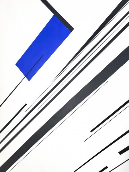 Image supplémentaire 1: Minimalisme Intérieur Peinture "Vecteurs de tension", peintre Veronika Obushikhina acrylique toile 