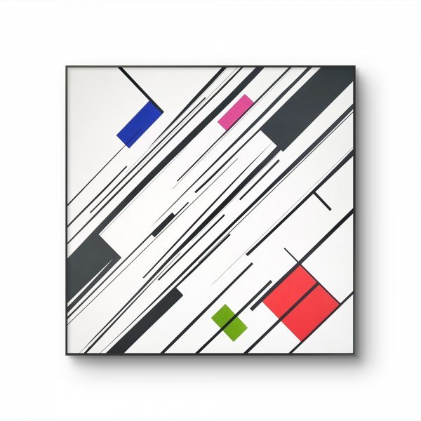 Image supplémentaire 5: Minimalisme Intérieur Peinture "Vecteurs de tension", peintre Veronika Obushikhina acrylique toile 