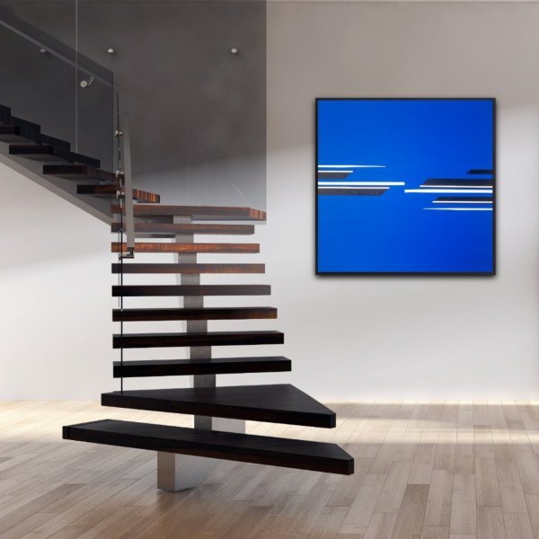 Image supplémentaire 6: Minimalisme Intérieur Peinture "Champ de tension", peintre Veronika Obushikhina acrylique toile 