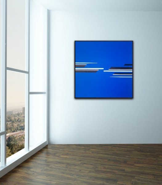 Image supplémentaire 7: Minimalisme Intérieur Peinture "Champ de tension", peintre Veronika Obushikhina acrylique toile 