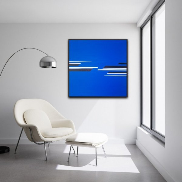 Image supplémentaire 8: Minimalisme Intérieur Peinture "Champ de tension", peintre Veronika Obushikhina acrylique toile 