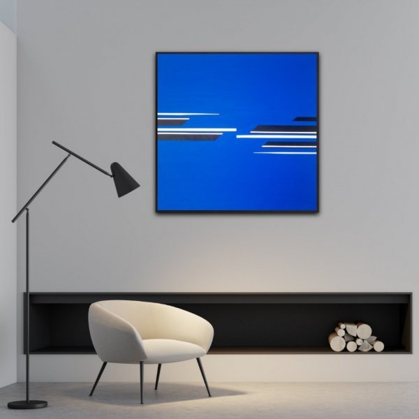 Image supplémentaire 10: Minimalisme Intérieur Peinture "Champ de tension", peintre Veronika Obushikhina acrylique toile 