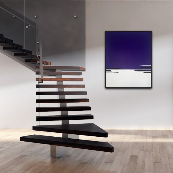 Image supplémentaire 5: Minimalisme Intérieur Peinture "Point de rupture", peintre Veronika Obushikhina acrylique toile 