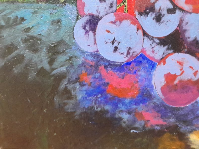 Additional view 7: Impressionism Still-Life Painting Grape Light by painter Anton Zapotochny(Dovzhenko) acrylic canvas 