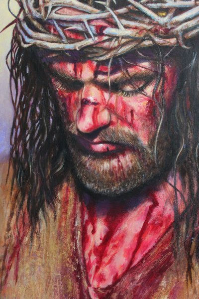 The suffering of Jesus Christ Painting by Katerina Karyukova