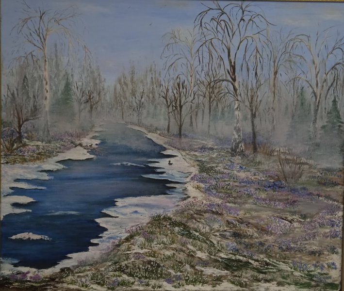 Breath of Spring: Nature's Awakening Painting by Irina Doncova