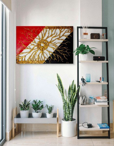 Додаткове зображення 2: Абстракція Символічний Скульптура "Серце всесвіту", скульптор Жанна Кравцова Змішана техніка 