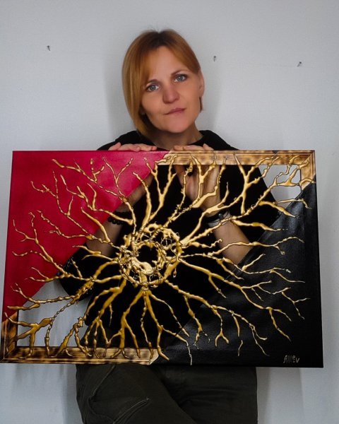 Додаткове зображення 5: Абстракція Символічний Скульптура "Серце всесвіту", скульптор Жанна Кравцова Змішана техніка 