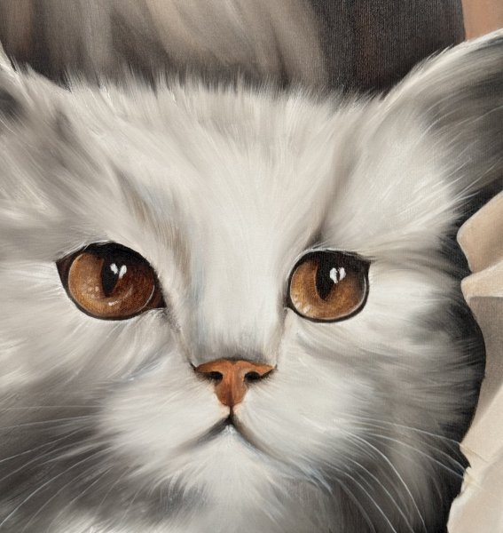 Additional view 1: Realism Portrait Painting She and Nature: Harmony and Power by painter Ekaterina Mikhailova oil canvas 