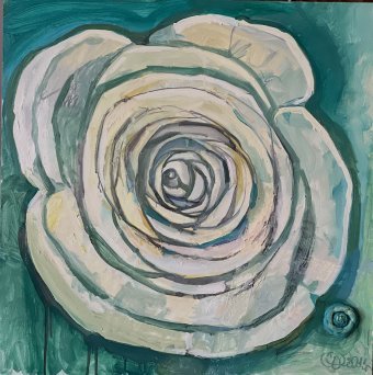 Painting "The Cycle of Forms" by painter Svetlana Demina acrylic canvas at Jose Art Gallery