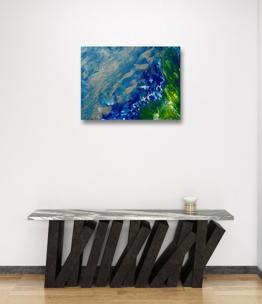 Abstract Marine Art Painting Ocean by painter Francesca Dei acrylic canvas 