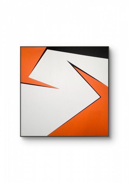 Image supplémentaire 3: Minimalisme Intérieur Peinture "Changement orange", peintre Veronika Obushikhina acrylique toile 