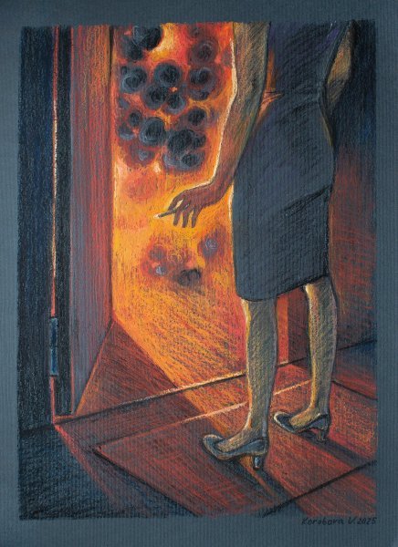 Immagine aggiuntiva 3: Surrealismo Mitologico Grafica "Bene, ciao", illustratore Herobora Myhaylivna Zdraste pastello carta 