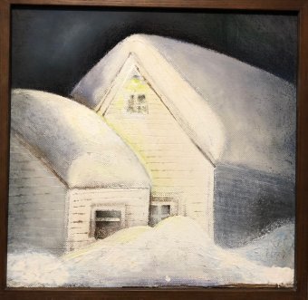 Peinture "Soir", peintre Oksana Dodareva technique mixte carton à la Jose Art Gallery