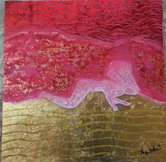 Pintura "I found me", pintor DHIVYA VADHANA P acrílico lienzo en Jose Art Gallery