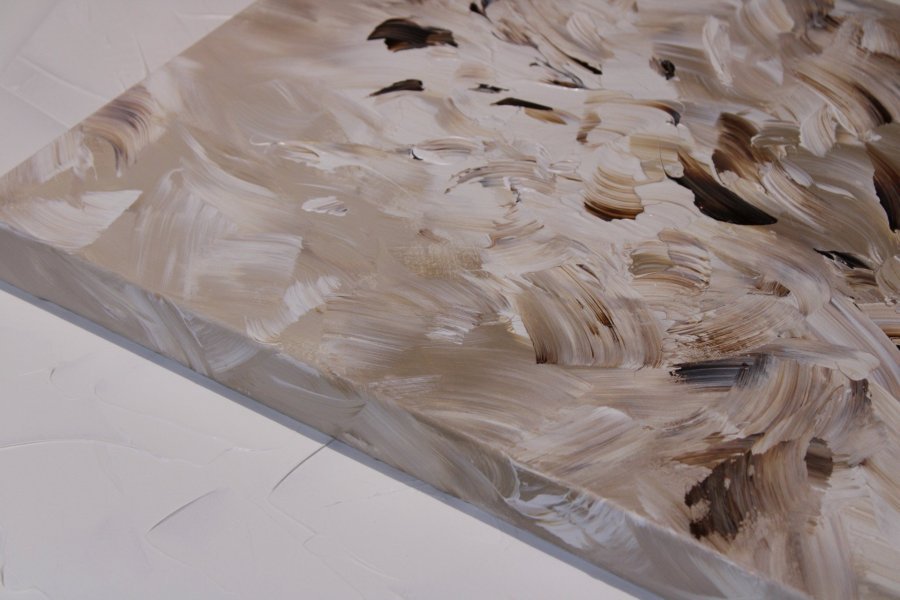 Additional view 5: Abstract Interior Painting Lyrical Flight by painter Vinet-Larente acrylic canvas 