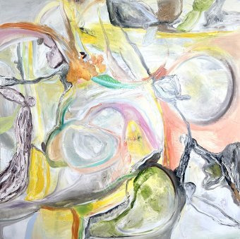 Peinture "Je me sens comme je le fais", peintre Maria Esmar huile toile à la Jose Art Gallery