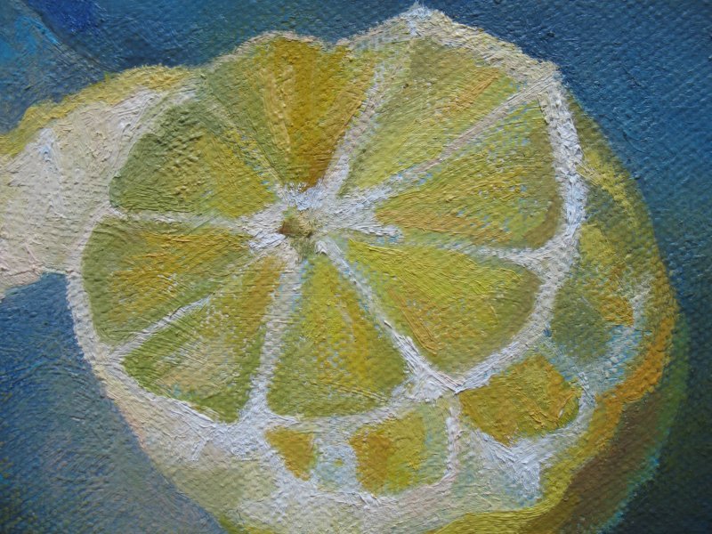 Additional view 4: Realism Still-Life Painting Autumn evening with fruits by painter Lana Korolievskaia oil canvas 