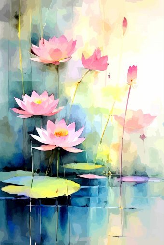 Цифрове мистецтво "М'які квіткові відблиски", цифровий художник Viktor Levchenko в Jose Art Gallery