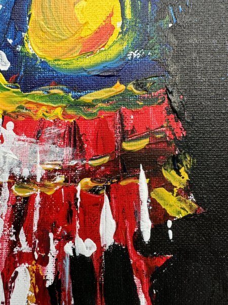Additional view 7: Figurative Portrait Painting Yota by painter Sabrina Seck acrylic canvas 
