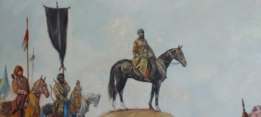 Дополнительное изображение 4: Академизм Исторический Живопись "Джалал Ад Дин Менгбурны" живописец Chary Jafarov масло холст 