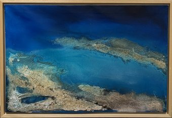 Painting "Costa III" by painter Marion Kotyba mixed method canvas at Jose Art Gallery