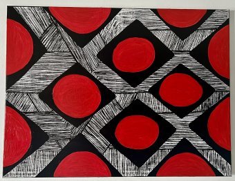 Pintura "Encuentro de los ríos con el sol", pintor Jessica Trovao acrílico lienzo en Jose Art Gallery