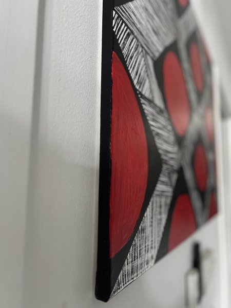 Imagen adicional 1: Arte moderno Paisaje Pintura "Encuentro de los ríos con el sol", pintor Jessica Trovao acrílico lienzo 