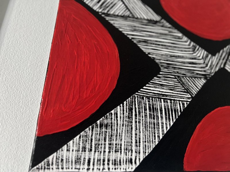 Imagen adicional 2: Arte moderno Paisaje Pintura "Encuentro de los ríos con el sol", pintor Jessica Trovao acrílico lienzo 