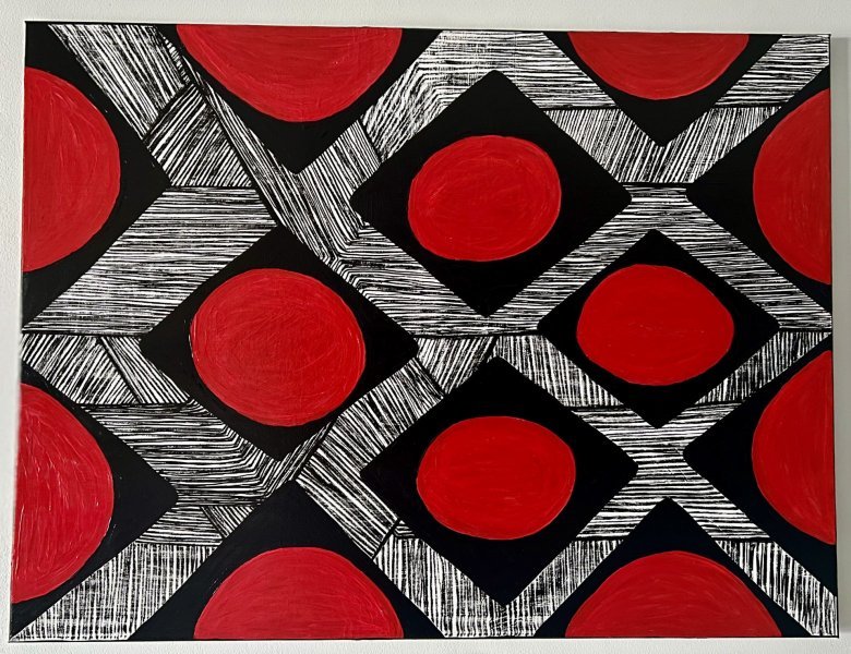 Imagen adicional 3: Arte moderno Paisaje Pintura "Encuentro de los ríos con el sol", pintor Jessica Trovao acrílico lienzo 