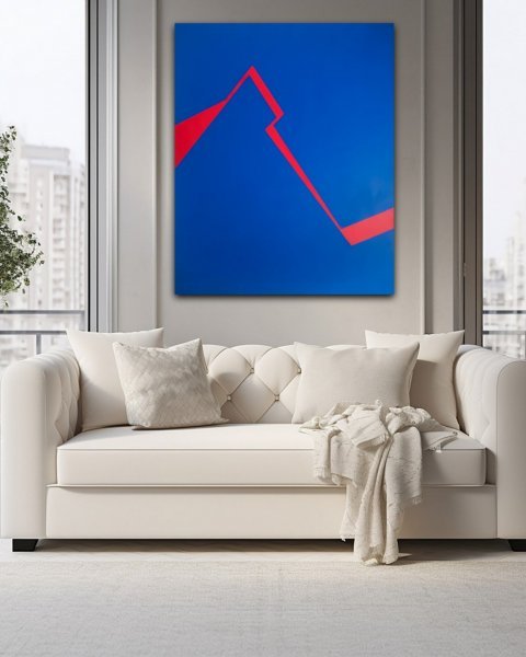 Image supplémentaire 10: Minimalisme Intérieur Peinture "Pause 3", peintre Veronika Obushikhina acrylique toile 