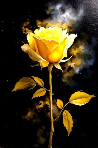 Цифрове мистецтво "Вічне світло троянди", цифровий художник Viktor Levchenko в Jose Art Gallery
