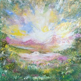 Графика "Свежее дыхание", иллюстратор Asiya Ray акрил холст в Jose Art Gallery