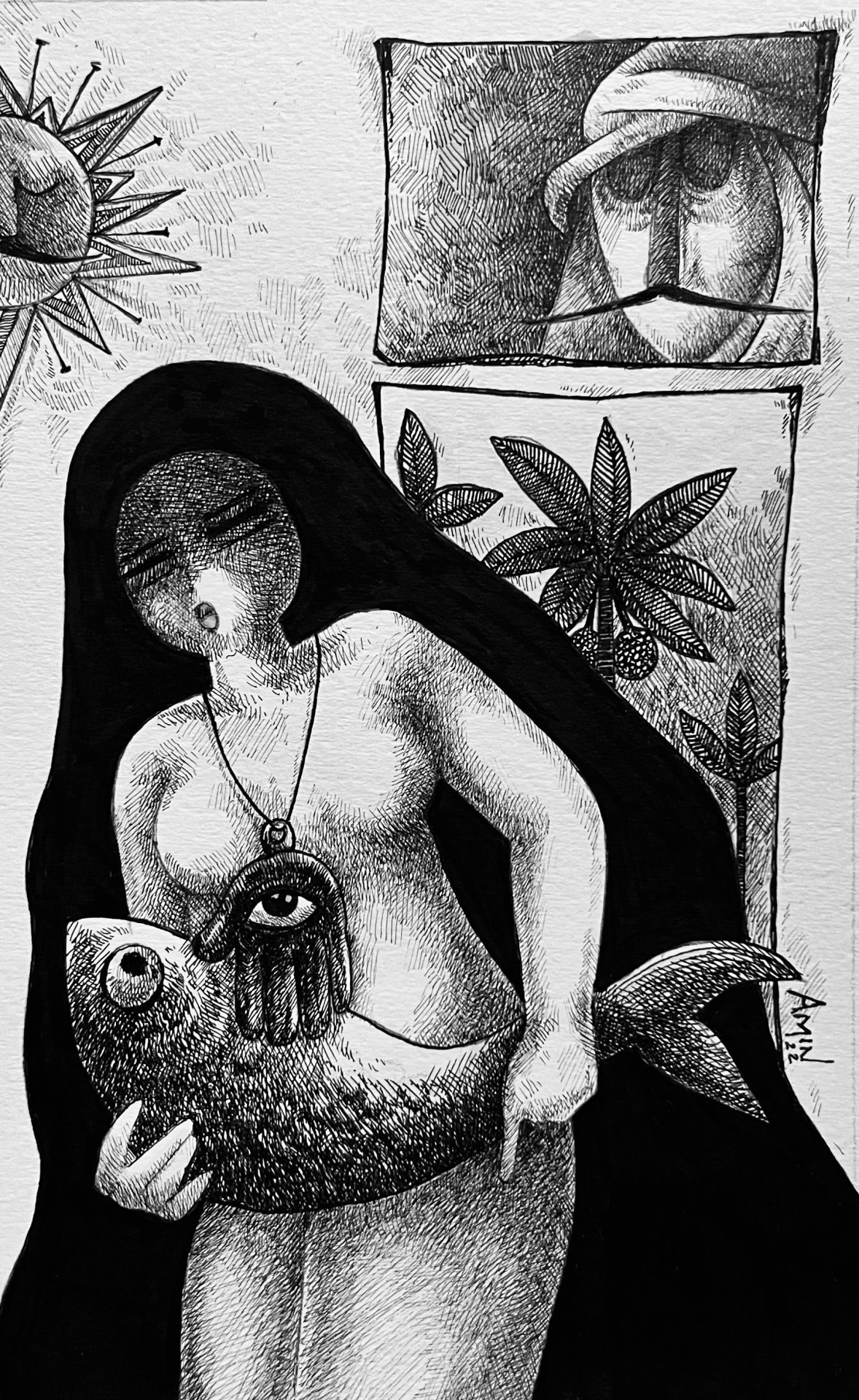 Needs Painting by Amin Nour - Jose Art Gallery